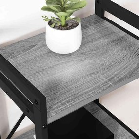 vidaXL Ράφι Βιβλίων 60 x 30 x 85 cm Επεξεργασμένο Ξύλο Γκρι sonoma