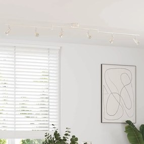 vidaXL Φωτιστικό οροφής 6 τρόπων ρυθμιζόμενο βουρτσισμένου νικελίου GU10