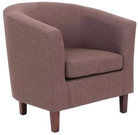 Πολυθρόνα Boga Ε7129,8 Με Ύφασμα Brown Wood, Fabric