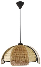 Φωτιστικό Οροφής Μονόφωτο Heronia HK/60 14-0322 Brown/Natural
