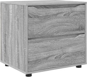 vidaXL Ντουλάπι αποθήκευσης Γκρίζο Σονομα 60 x 48 x 57 εκ