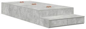 vidaXL Κρεβάτι με Αποθηκευτικό Χώρο Γκρι 80x200 εκ