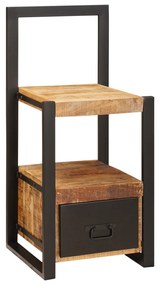 vidaXL Βάση Ρούχων με συρτάρι Καφέ 40 x 40 x 90 cm Μασίφ ξύλο μάνγκο