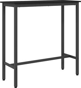 vidaXL τραπέζι Μαύρη Οξυά 100 x 40 x 100,5 εκ