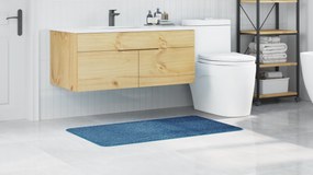 vidaXL Πατάκι Μπάνιου Ορθογώνιο Μπλε 70x120 εκ. Πολυπροπυλένιο Αντιολισθητικό
