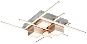 Φωτιστικό Οροφής Trio Lighting ROGER 647810407 Νίκελ ματ (Nickel Mat- Satin) 2700 - 6500K