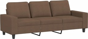 vidaXL Σετ Σαλονιού 2 Τεμαχίων Καφέ Υφασμάτινο