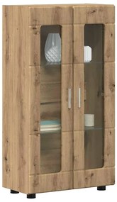 vidaXL Πλαϊνό γραφείο με ράφι FLORIN Artisan Oak 55,5 x 29 x 100 εκ