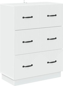 vidaXL Ντουλάπι με Συρτάρια Λευκό 66 x 34,5 x 87 εκ.