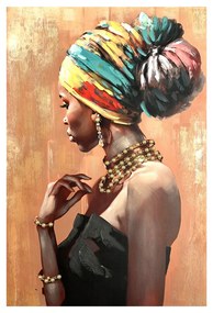 Πίνακας σε καμβά African Inart 80x3x120εκ