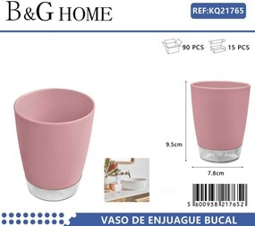 Θήκες οδοντόβουρτσας πλαστικές σε σετ 5Χ - Pink - 21765