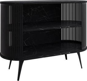 Μπουφές Roenni-Μαύρο Μάρμαρο - Μαύρο