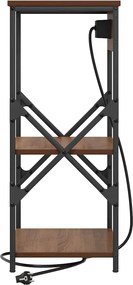 vidaXL Κομοδίνο 2 pcs Καφέ δρυς 41 x 31 x 76 εκ. Επεξεργασμένο ξύλο