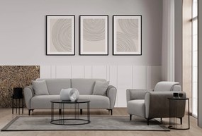 3-Seat Sofa-Bed Aren - Grey Grey