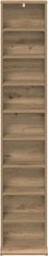 vidaXL Ντουλάπα CD Artisan Δρυς 33 x 23,5 x 175 εκ. Επεξεργασμένο Ξύλο