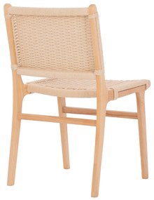 Καρέκλα Ignacio Rubberwood Σχοινί Φυσικό 50x60x87Υεκ.