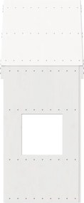 vidaXL Οροφή Κρεβατιού Παιδική Λευκό 55x84x132 εκ. Μασίφ Ξύλο Πεύκου