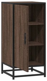 Ραφιέρα Καφέ Δρυς 35,5x35x76 εκ. Επεξ. Ξύλο + Μέταλλο - Καφέ
