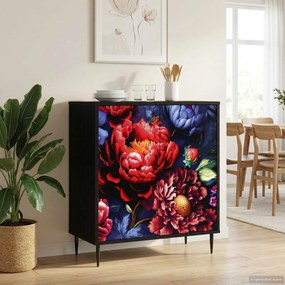vidaXL Πλαϊνό γραφείο KIEL Μαύρη Δρυς 69 x 33 x 76 εκ.