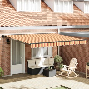 Σκηνίτσα Αναδιπλούμενη Κίτρινο και Πορτοκαλί 400x300 εκ. ύφασμα