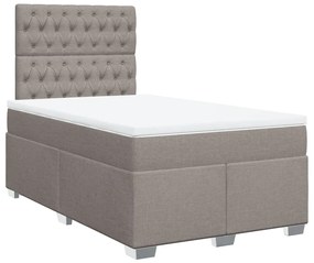 ΚΡΕΒΑΤΙ BOXSPRING ΜΕ ΣΤΡΩΜΑ TAUPE 120X190 ΕΚ. ΥΦΑΣΜΑΤΙΝΟ 3292738