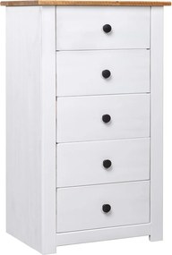vidaXL Μπουφές Λευκός 46 x 40 x 89 εκ. από Ξύλο Πεύκου Σειρά Panama