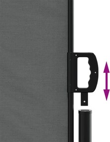 vidaXL Σκίαστρο Πλαϊνό Συρόμενο Ανθρακί 140 x 1200 εκ.