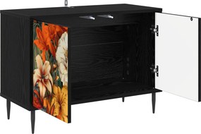 vidaXL Ντουλάπι TV GENNEP 69 x 33 x 50,5 εκ. Μαύρη Δρυς