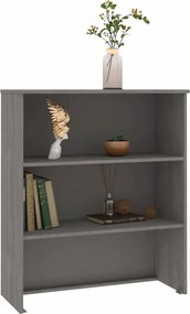 vidaXL Πάνω Μέρος Ντουλαπιού HAMAR Αν. Γκρι 85x35x100 εκ. Μασίφ Πεύκο
