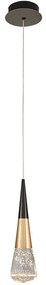 Φωτιστικό Οροφής 701CHD1522 Φ8x120cm Led 500lm 5W 3000K Black-Gold Opviq