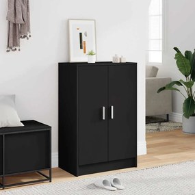 vidaXL Παπουτσοθήκη Μαύρη 60 x 35 x 92 εκ. από Επεξ. Ξύλο