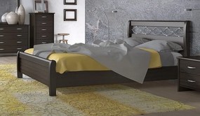 Νο16Γ WENGE ΚΡΕΒΑΤΙ ΜΕΛΑΜΙΝΗΣ SAVVIDIS FURNITURE ΔΙΠΛΟ 150Χ200