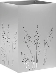 vidaXL Γλάστρα Κήπου Ασημί 50 x 50 x 75 cm Γαλβανισμένος Χάλυβας