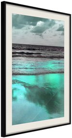 Αφίσα - Iridescent Sea - 20x30 - Μαύρο - Με πασπαρτού