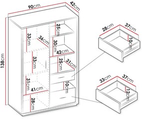 Ντουλάπα Qubic 1D2S Γραφείου