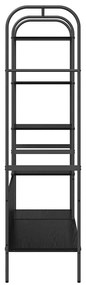 vidaXL Ράφι Ρούχων με ράφι Μαύρο 120 x 44 x 160 εκ Επεξεργασμένο ξύλο