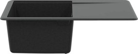 vidaXL Σιντρινο Μαύρο 670 x 460 mm Γρανίτης