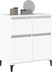 vidaXL Συρταριέρα Λευκή 60 x 35 x 70 εκ. από Επεξεργασμένο Ξύλο