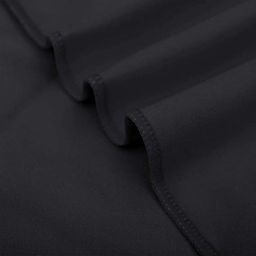 vidaXL Αθλητικές Πετσέτες 2 pcs Μαύρο 200 x 100 cm