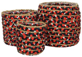 Κασπώ ArteLibre Πολύχρωμο Ύφασμα 20x20x20cm Σετ 3Τμχ
