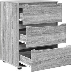 vidaXL Ντουλάπι αποθήκευσης Γκρίζο Σονομα 60 x 48 x 81 εκ