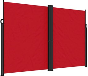vidaXL Σκίαστρο Πλαϊνό Συρόμενο Κόκκινο 220 x 600 εκ.