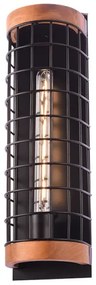 Απλίκα Φωτιστικό Τοίχου TESLA Μαύρο EG841W47B Aca-EG841W47B-Μαύρο EG841W47B