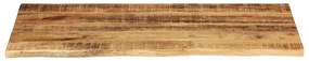 vidaXL Επιφάνεια Τραπεζιού 120x60x2,5 εκ. Live Edge Μασίφ Ξύλο Μάνγκο