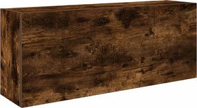 vidaXL ντουλάπι τοίχου μπάνιου καπνιστή δρυς 100x25x40 cm