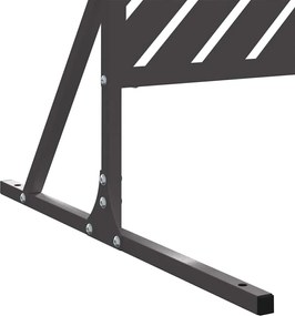 vidaXL Οθόνη Ιδιωτικότητας Μαύρο 100 x 50 x 180 εκ. Ατσάλι