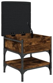 vidaXL Παπουτσοθήκη Καπνιστή Δρυς 42x42x45 εκ. από Επεξεργασμένο Ξύλο