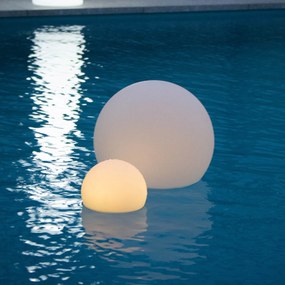 Μπάλα Πισίνας Buly 40 IP68 με Ηλιακή Φόρτιση ø40 Λευκό CCT και RGB - Λευκό