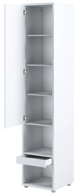 Σετ επίπλων Concept Pro Lenart AH145, Γκρι, Πλαστικοποιημένη μοριοσανίδα, Τάβλες για Κρεβάτι, 140x200, Ενιαίος, Με κρεβάτι, Με πρόσθετο εξοπλισμό