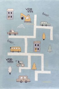 Χαλί Cocooning 00342-030 Blue-Multi Merinos 140X200cm